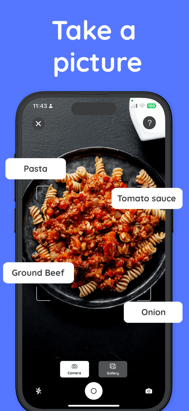 CalTrack AI Camera Screen